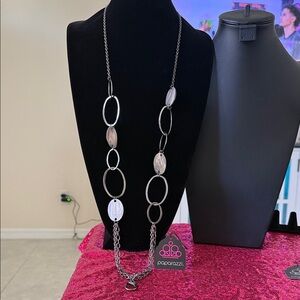 Paparazzi Silver Chain Necklace with Oval Links